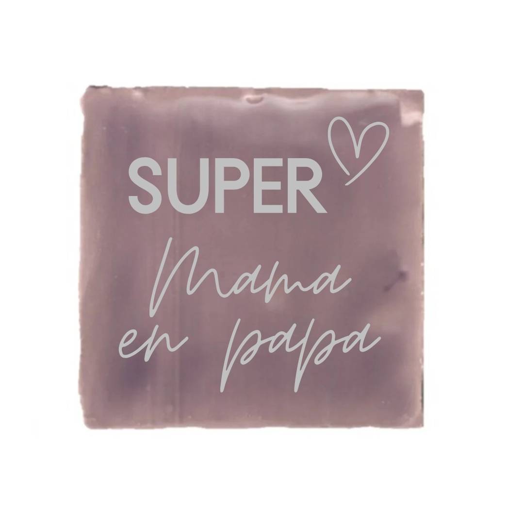 Tegeltje-Super Mama en Papa-diverse kleuren - Afbeelding 10