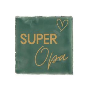 Tegeltje - Super Opa - diverse kleuren