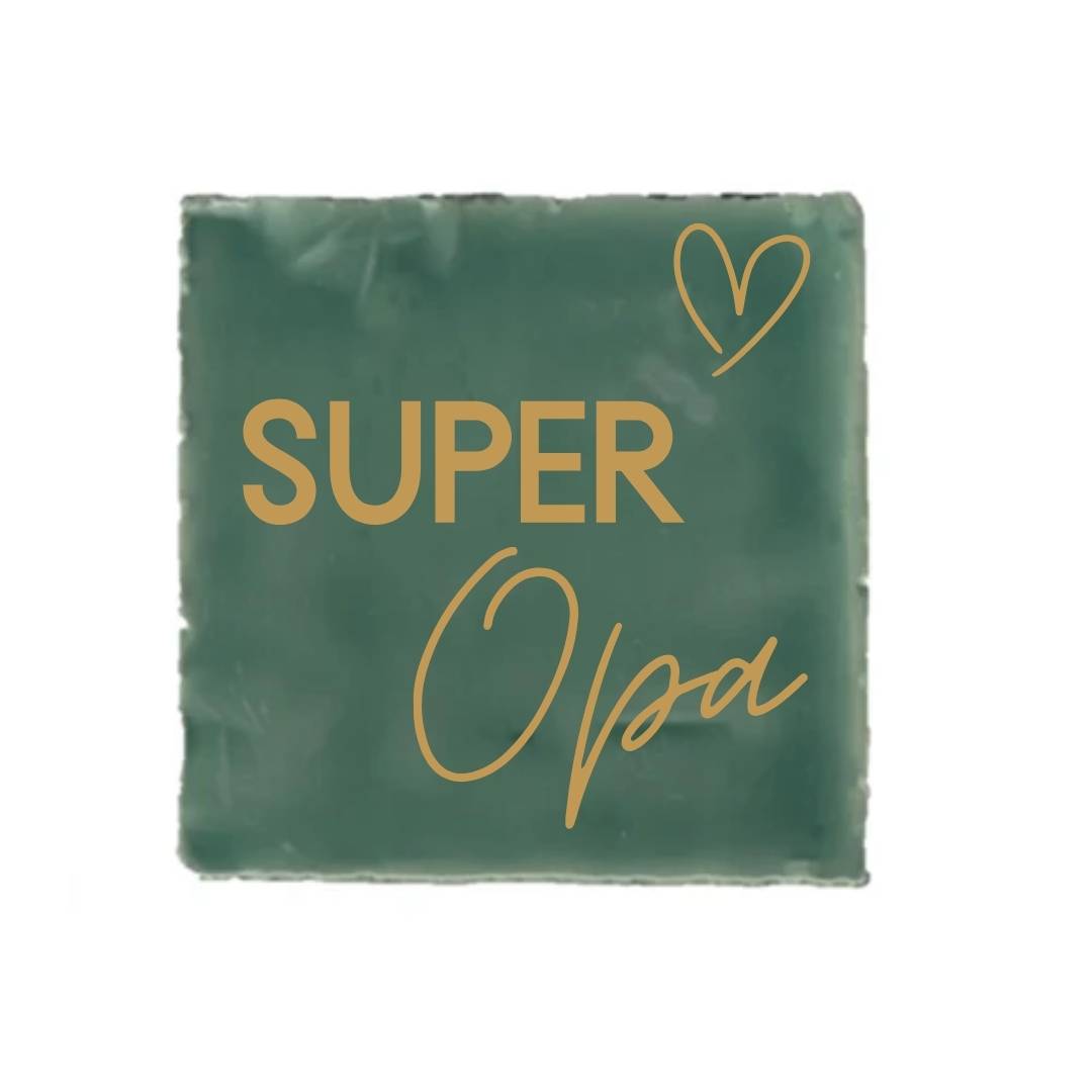 Tegeltje - Super Opa - diverse kleuren