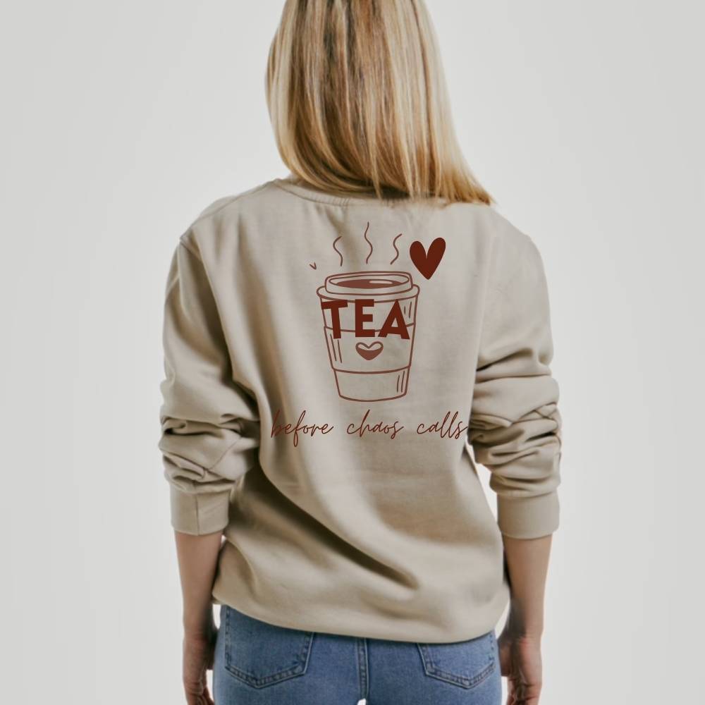 Sweater tea first beige - Mama en ik outfit