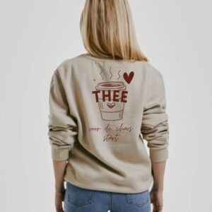 Sweater thee eerst beige - Mama en ik outfit