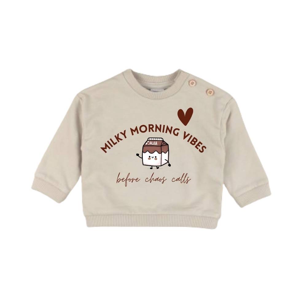 Sweater milky morning beige - Mama en ik outfit