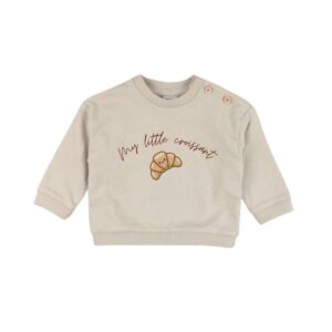 Sweater my little croissant beige - Mama en ik outfit