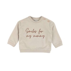 Sweater smiles for my mommy beige - Mama en ik outfit