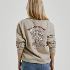 Sweater no sleep club beige - Mama en ik outfit