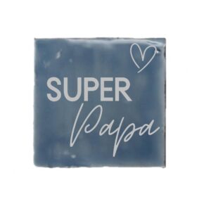 Tegeltje - Super Papa - diverse kleuren