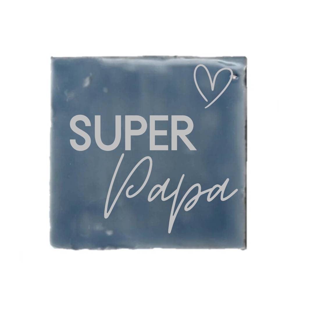Tegeltje - Super Papa - diverse kleuren