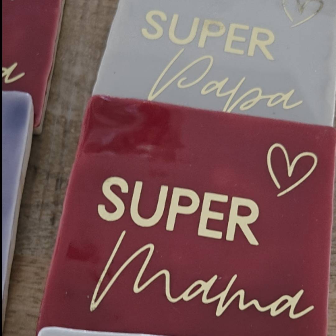 Tegeltje - Super Mama - diverse kleuren - Afbeelding 2