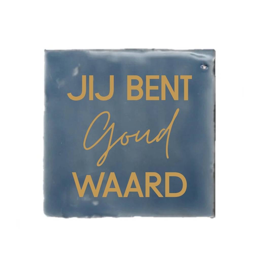 Tegeltje-Jij bent goud waard-diverse kleuren - Afbeelding 2