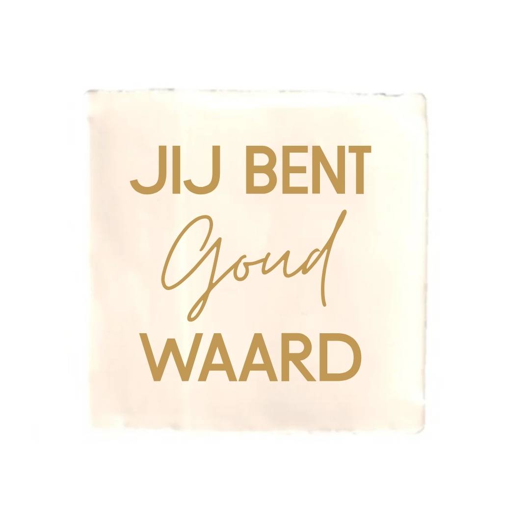 Tegeltje-Jij bent goud waard-diverse kleuren - Afbeelding 8