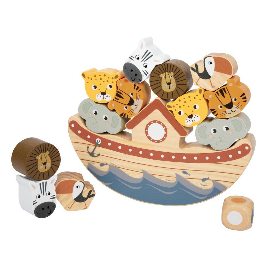 Houten balansspel safari