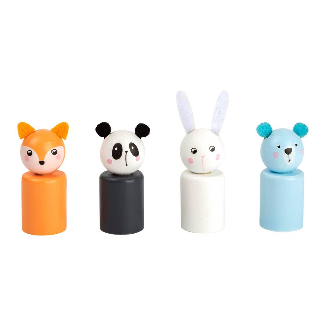 Houten bordspel dieren