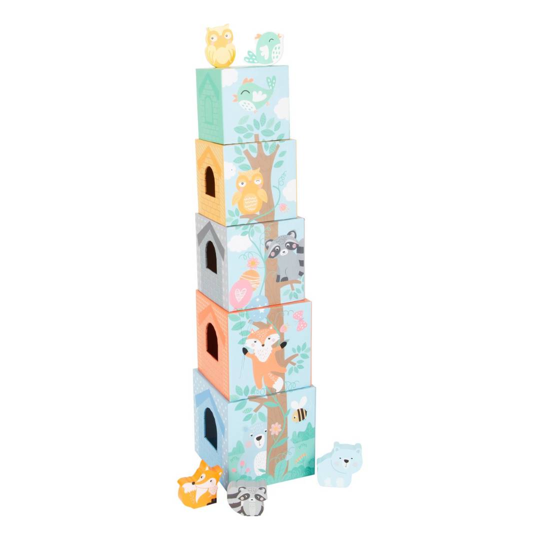 stapeltoren pastel dieren