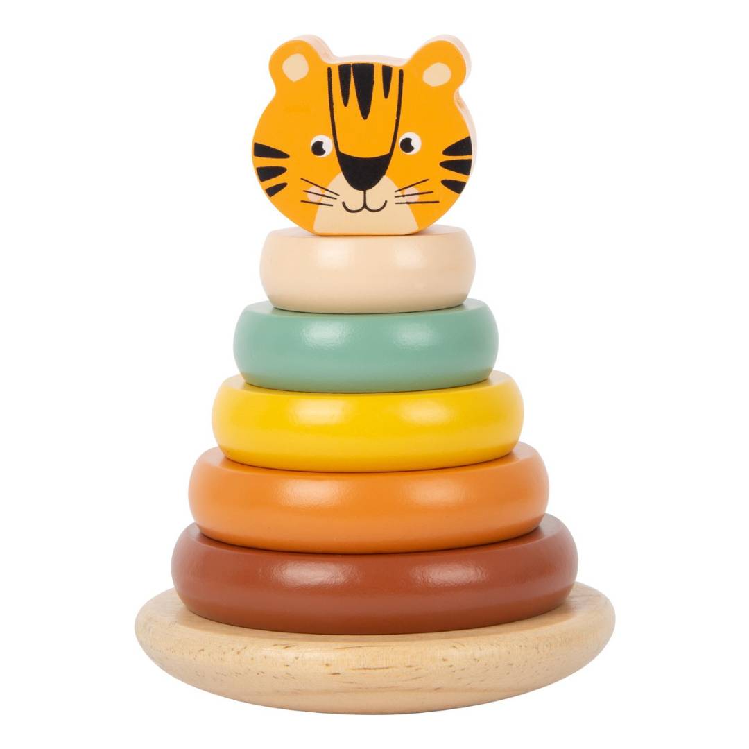 Houten stapeltoren tijger