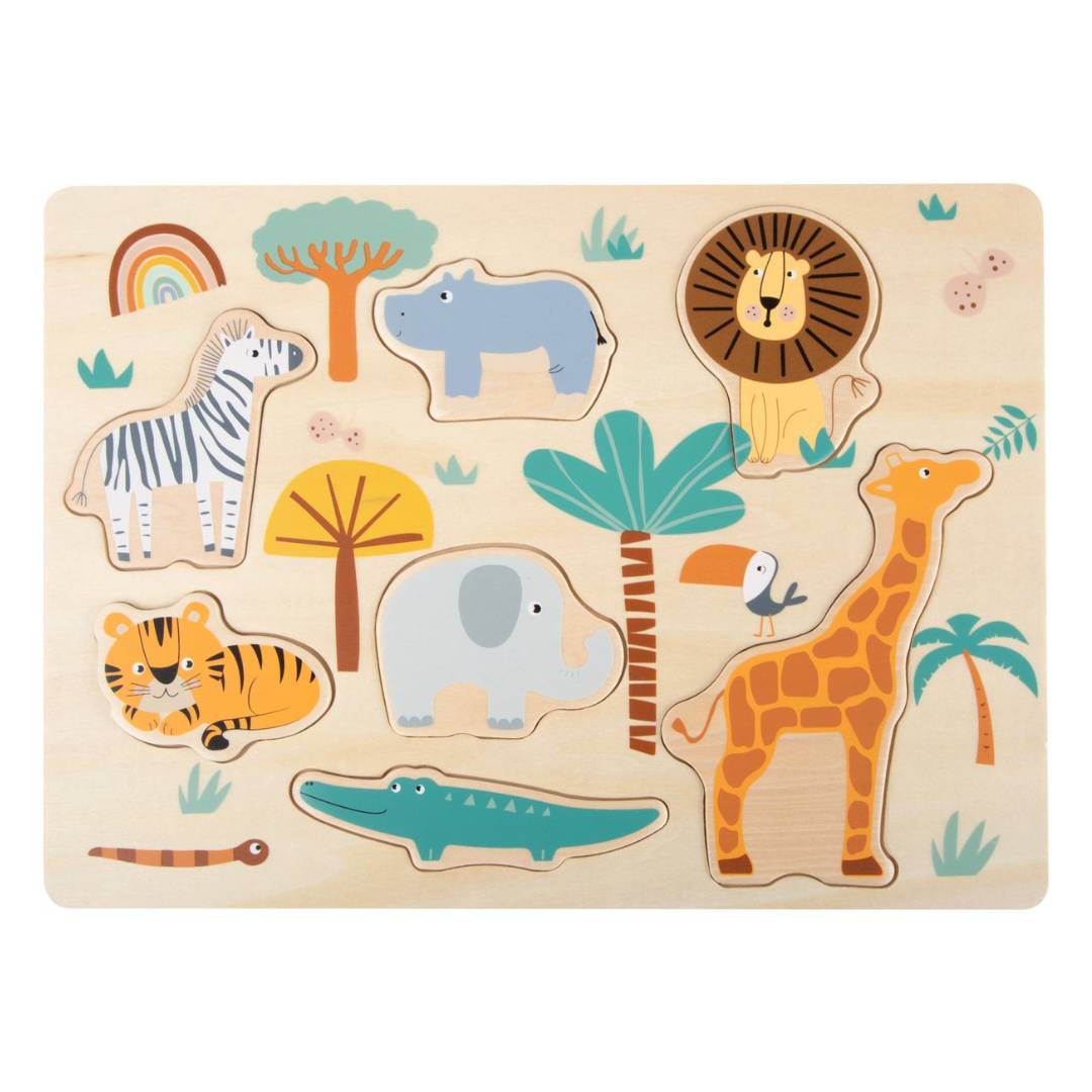 Houten puzzel safari
