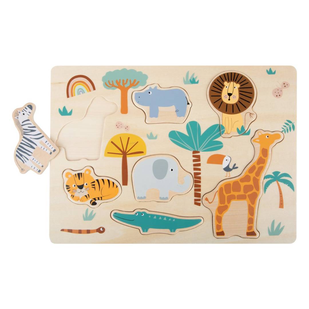 Houten puzzel safari