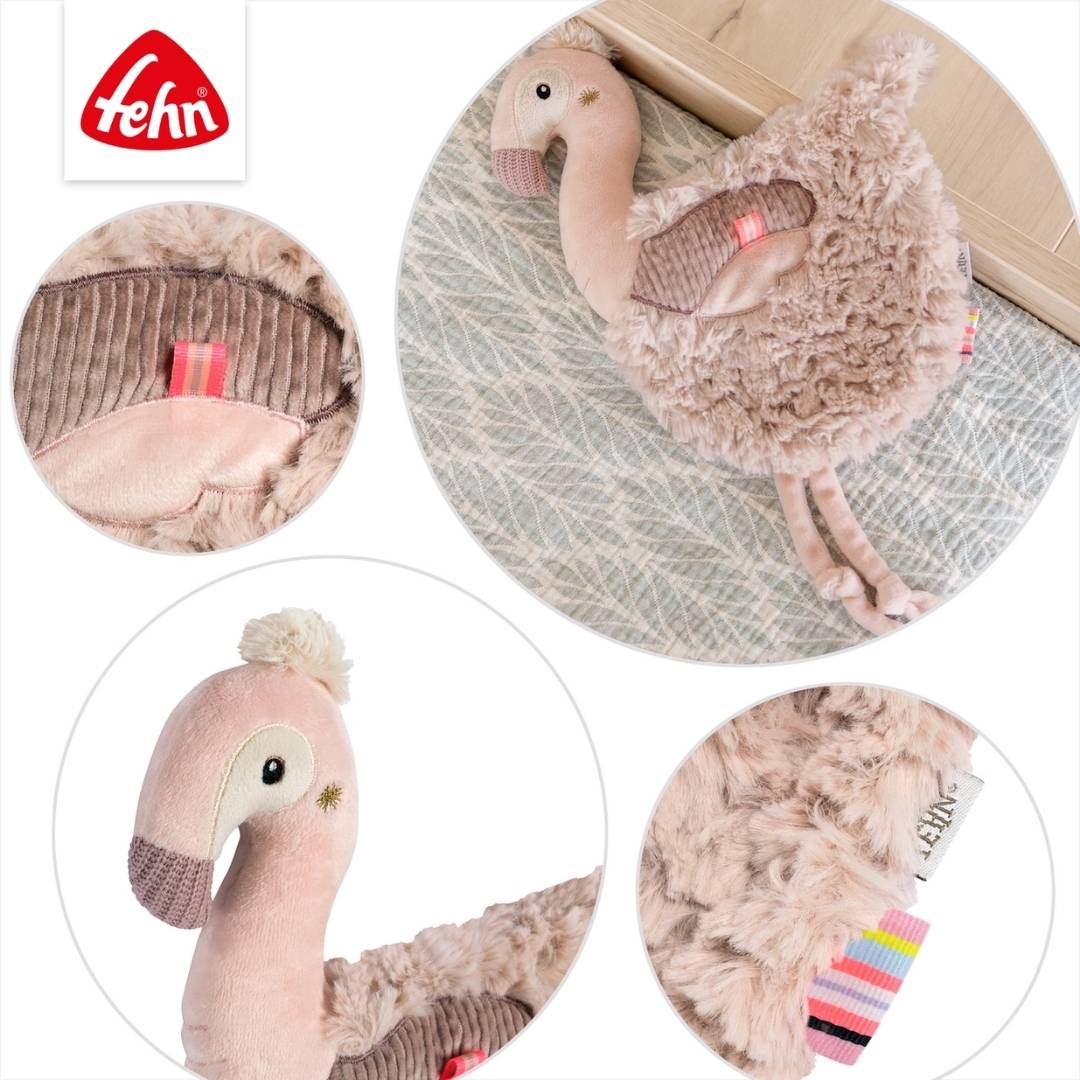 Knuffeldoekje flamingo