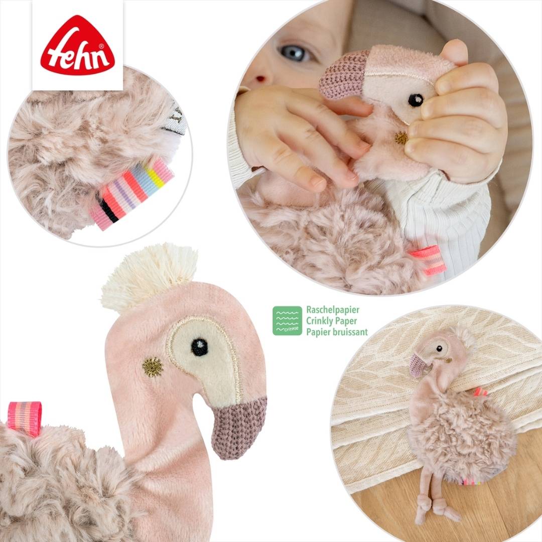 Knisperdoekje flamingo