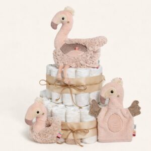 Luiertaart - Flamingo