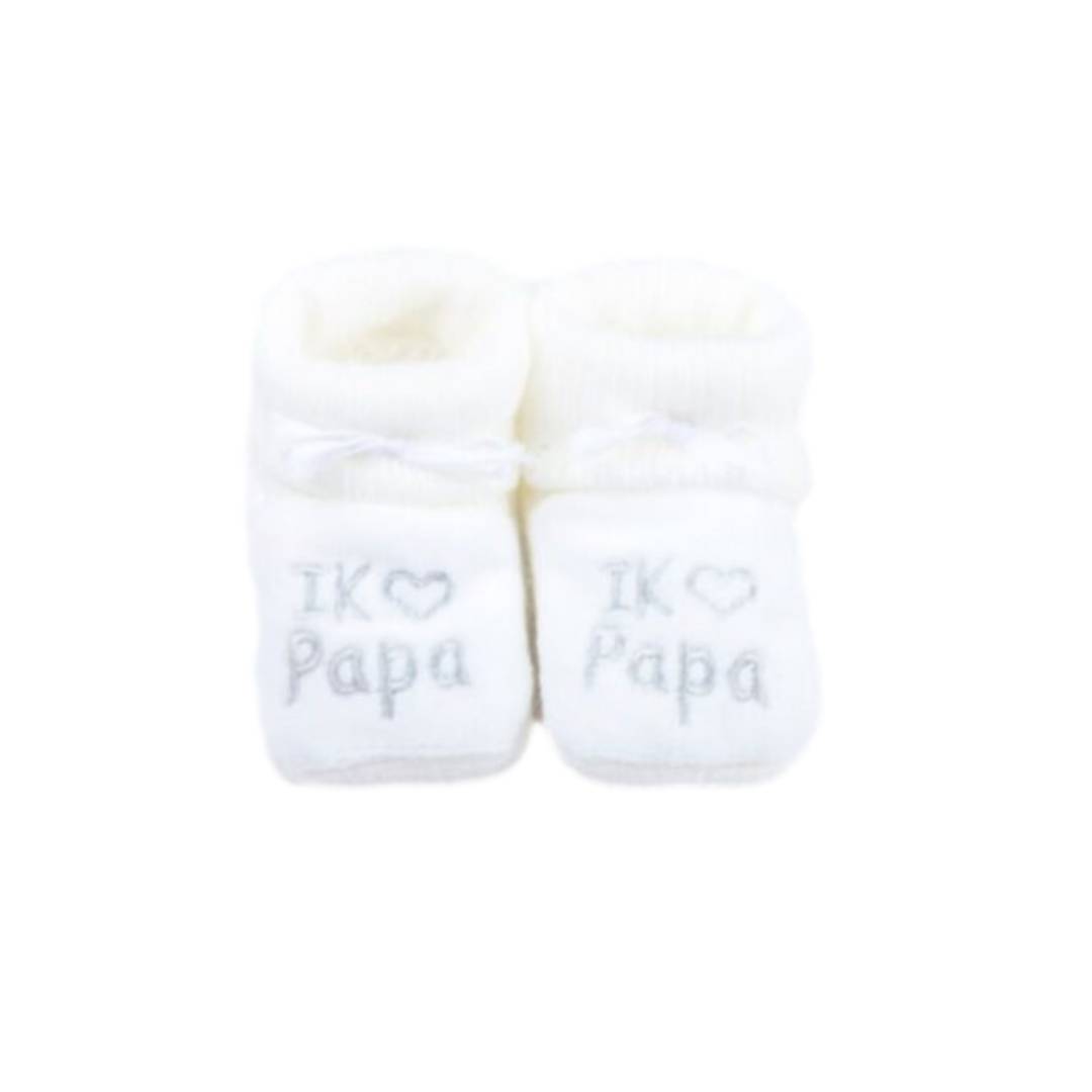 Slofjes - Papa - Wit