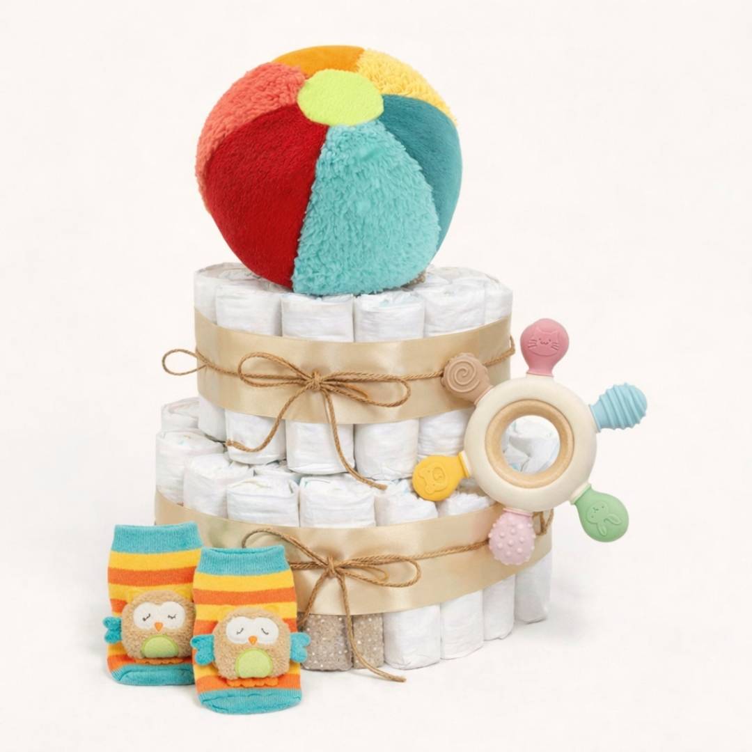 Luiertaart - Kleurrijk