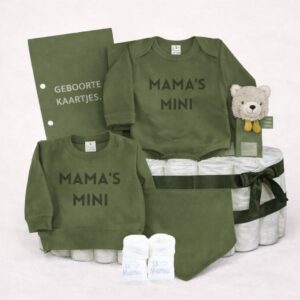 Luiertaart - Mama's mini - Legergroen