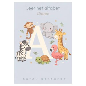 Leer het alfabet - Kleurboek - Schrijven - Herkennen - Dieren